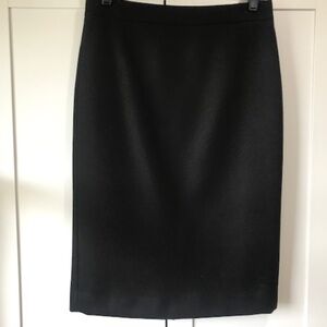 J Crew no. 2 wool pencil skirt black size 4T